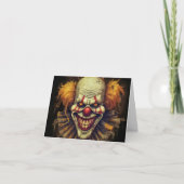 Wicked Funhouse Carnaval Clown Happy Halloween Kaart (Voorkant)