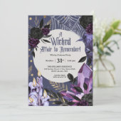 Wicked Garden Halloween Party Kaart (Staand voorkant)