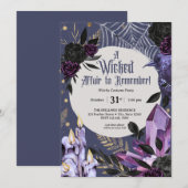 Wicked Garden Halloween Party Kaart (Voorkant / Achterkant)