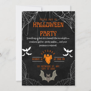 Wicked Ghost Halloween Party Uitnodigen Kaart