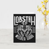 Wicked Good Lobstah Funny Maine Boston Cape Cod Lo Kaart (Gele Bloem)