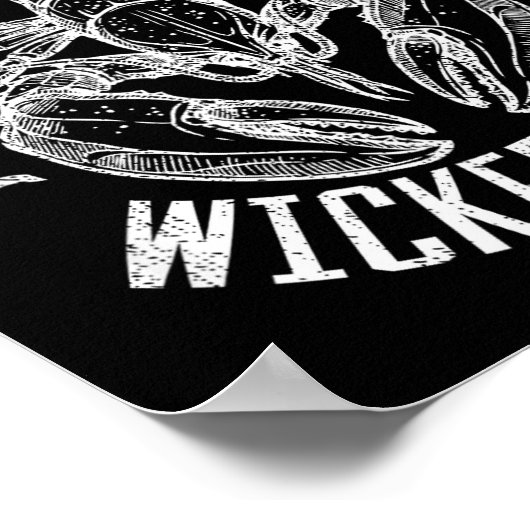 Wicked Good Lobstah Funny Maine Boston Cape Cod Lo Poster (Hoek)