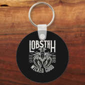 Wicked Good Lobstah Funny Maine Boston Cape Cod Lo Sleutelhanger (Voorkant)