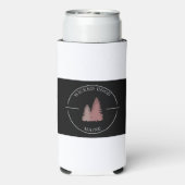 Wicked Good Maine - Roze dennen - Seltzer Coozie (Seltzer Achterkant)