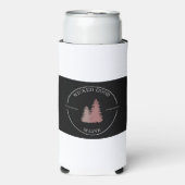 Wicked Good Maine - Roze dennen - Seltzer Coozie (Seltzer Voorkant)