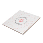 Wicked Good Maine - Roze Paws - Onderzetter Tegeltje (Zijkant)