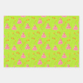Wicked Good Pink & Green Witchy Gift Wrap Inpakpapier Vel (Voorkant 3)
