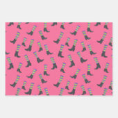 Wicked Good Pink & Green Witchy Gift Wrap Inpakpapier Vel (Voorkant 2)