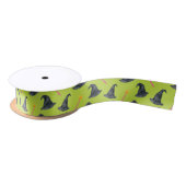 Wicked Good Pink & Green Witchy Satin Ribbon Satijnen Lint (Spoel)