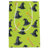 Wicked Good Pink & Green Witchy Wrap Gift Bag Medium Cadeauzakje (Voorkant)