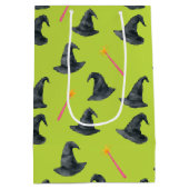 Wicked Good Pink & Green Witchy Wrap Gift Bag Medium Cadeauzakje (Achterkant)