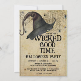 Wicked Good Time  Halloween Party voor volwassenen Kaart