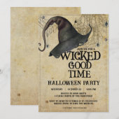 Wicked Good Time  Halloween Party voor volwassenen Kaart (Voorkant / Achterkant)