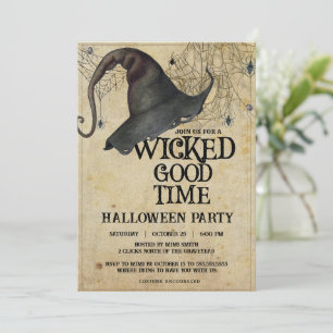 Wicked Good Time Halloween Party voor volwassenen Kaart