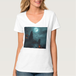 Wicked Gothic Vampire Glow Tee 🌕🦇 T-shirt