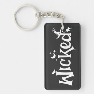 Wicked Halloween grappige heks Sleutelhanger