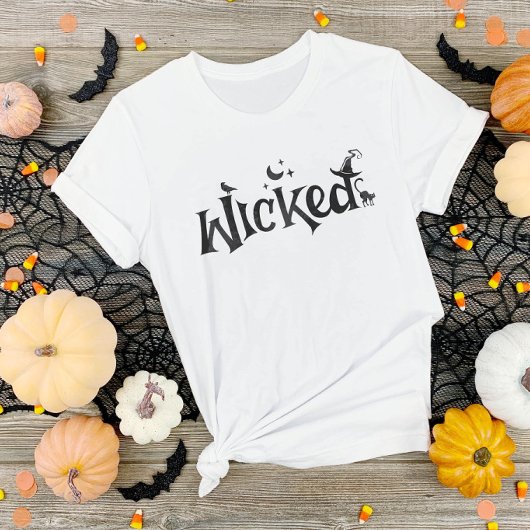 Wicked Halloween grappige heks T-shirt