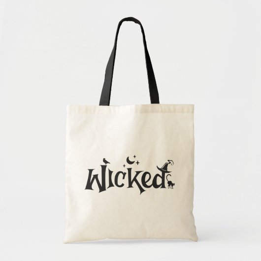 Wicked Halloween grappige heks Tote Bag (Voorkant)