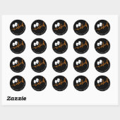 Wicked Halloween gunst traktasje Ronde Sticker (Vel)
