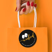 Wicked Halloween gunst traktasje Ronde Sticker