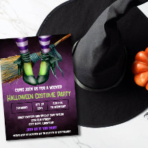 Wicked Halloween Kostuum Party Uitnodiging