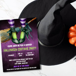 Wicked Halloween Kostuum Party Uitnodiging