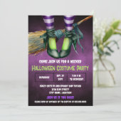 Wicked Halloween Kostuum Party Uitnodiging (Staand voorkant)