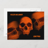 Wicked Halloween schedels Briefkaart (Voorkant / Achterkant)