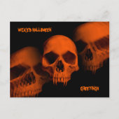 Wicked Halloween schedels Briefkaart (Voorkant)
