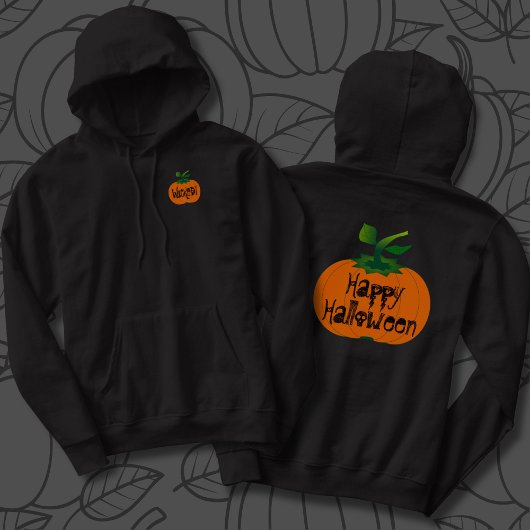 Wicked Happy Halloween Pumpkin Hoodie