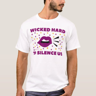 Wicked Hard om ons stil te krijgen Paars/Geel T-Sh T-shirt