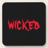 Wicked Hard Plastic Coaster Bier Onderzetter (Voorkant)