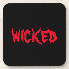 Wicked Hard Plastic Coaster Bier Onderzetter