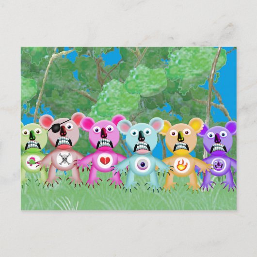 WICKED KOALAS BRIEFKAART (Voorkant)