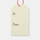 Wicked Krampus Enge Demon Kerstmis Cadeaulabel (Achterkant)