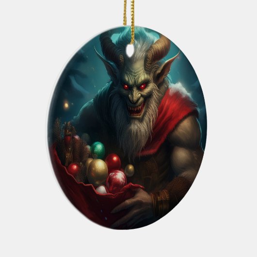 Wicked Krampus  Keramisch Ornament (Rechts)