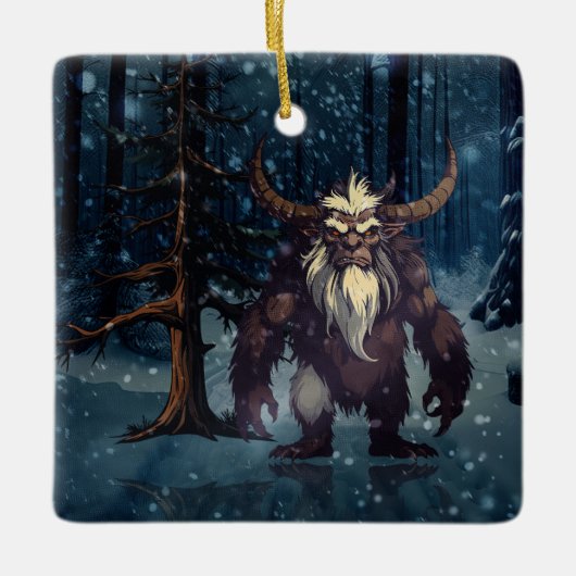 Wicked Krampus Keramisch Ornament (Voorkant)