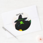 WICKED MELTING WITCH RONDE STICKER (Envelop)