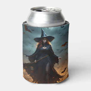 Wicked Night: Enge Halloween-heks en haar vleermui Blikjeskoeler