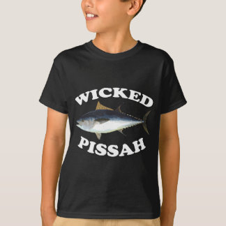 Wicked Pissah Blauwvintonijn Illustratie Vist een T-shirt