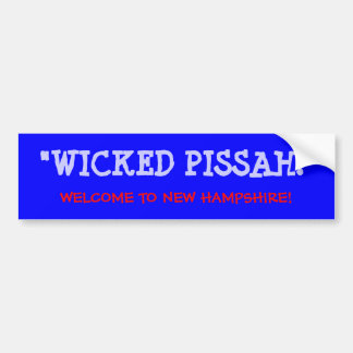 WICKED PISSAH - WELKOM AAN NIEUW HAMPSHIRE BUMPERSTICKER