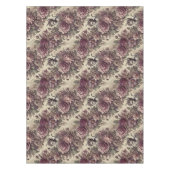 Wicked Plum Petals - Gothic Grote Patroon Tafelkleed (Voorkant)