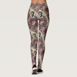 Wicked Plum Petals – Gothic Victoriaans Leggings