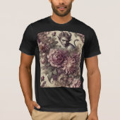 Wicked Plum Petals – Gothic Wearable Art T-shirt (Voorkant)