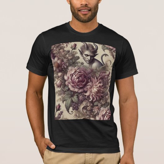 Wicked Plum Petals – Gothic Wearable Art T-shirt (Voorkant)