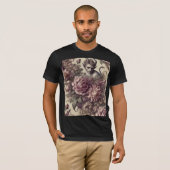 Wicked Plum Petals – Gothic Wearable Art T-shirt (Voorkant volledig)