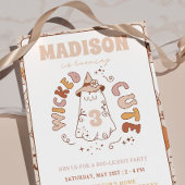 Wicked schattig groovy geest halloween verjaardag kaart