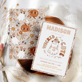 Wicked schattig groovy geest halloween verjaardag kaart