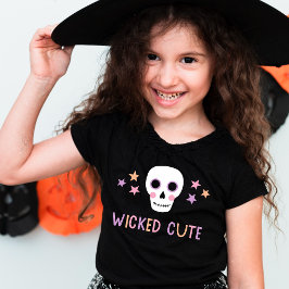 Wicked Schattige Pastel schedel en sterren Hallowe Kinder Shirts