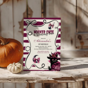 Wicked Schattige & Turning One Girl Halloween 1e G Kaart